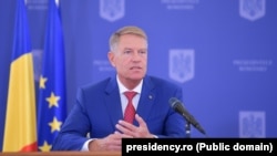 Președintele Klaus Iohannis, în prima sa întâlnire din 2022 pe teme generale cu jurnaliștii de la București.
