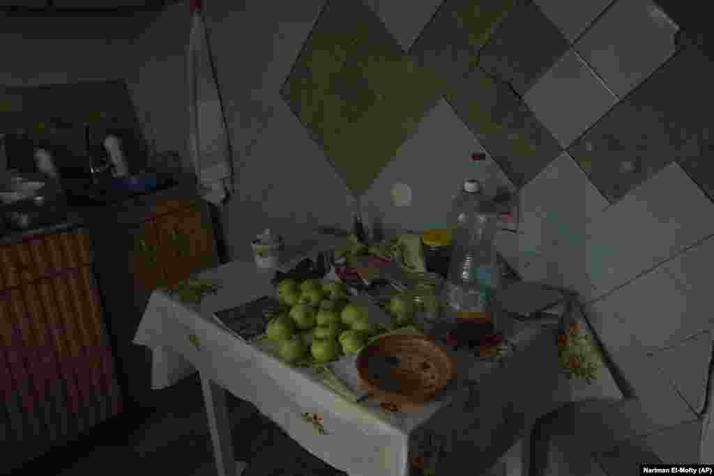 Внутри пострадавшего дома в Часовом Яре 