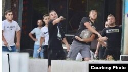 Илустрација - протест во Скопје, инцидент 