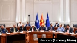 Архивска фотографија - Средба на премиерот Ковачевски и коалициските партнери во Владата, јуни 2022