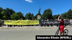 O manifestație anti-LGBT la Chișinău, 19 iunie 2022