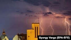 Vihar Nagykanizsán 2022. május 16-an (képünk illusztráció)