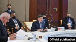 Акылбек Жапаров  на очередном заседании Евразийского межправительственного совета.