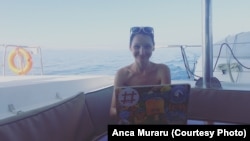 Anca a ajuns în Brazilia printr-o croazieră dedicată nomazilor digitali.