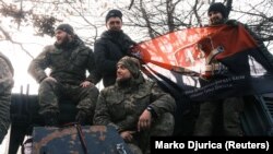 საილუსტრაციო ფოტო: უკრაინელი ჯარისკაცები ბახმუტთან ახლოს, დონეცკის რეგიონში. 5 თებერვალი, 2023 წელი 