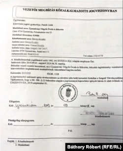 Az iktatószám nélküli kinevezés