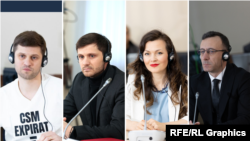 Judecătorii Alexei Paniș, Ion Chirtoacă, Marina Rusu și Aureliu Postică 