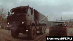 Военный «КамАЗ» в Севастополе