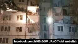 Оштетена куќа од рускиот напад врз Харков