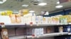 Montenegro -- Empty store shelves, shortages of flour, oil and sugar, in Bar, March 3, 2022.