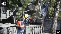 Танкът беше преместен в музей