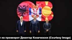 Архивска фотографија - Еди Рама, Александар Вучиќ и Димитар Ковачевски