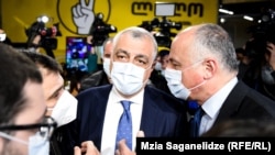 მამუკა ხაზარაძე და ბადრი ჯაფარიძე "ლელოს" ოფისში, სასამართლოს განაჩენის გამოცხადების შემდეგ - 12 იანვარი, 2021 წელი