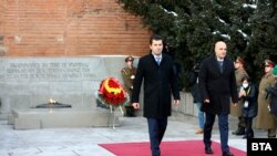 Кирил Петков и Димитар Ковачевски во Софија.