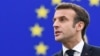 French President Emmanuel Macron addresses a plenary session at the European Parliament to present the program of activities of the French presidency in Strasbourg, France, on January 19.
