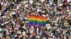 A Budapest Pride résztvevői 2025. június 28-án