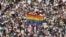 A Budapest Pride résztvevői 2025. június 28-án