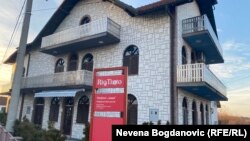 Predstavništvo kompanije "Rio Tinto" u selu Gornje Nedeljice gde je planiran rudnik litijuma, 27. januara 2022.