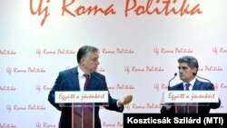 Orbán Viktor és Farkas Flórián sajtótájékoztatója 2014-ben