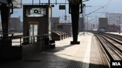 Stacioni hekurudhor në Shkup. Fotografi ilustruese nga arkivi. 