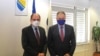 Kristijan Šmit (L), visoki predstavnik u BiH i Halil Lagumdžija, predsjednik VSTS-a, Sarajevo, 4. februar 2022.