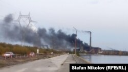 ТЕЦ "Брикел" в 18:30 в събота. Снимка: Стефан Николов