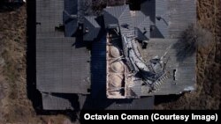 Fotografie aeriană cu fosta închisoarea de la Râmnicu Sărat. Februarie 2022