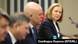 Министърът на правосъдието Надежда Йорданова и главния прокурор Иван Гешев