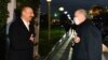 Președintele azer Ilham Aliyev îl întâmpină pe omologul său turc Recep Tayyip Erdogan, 9 decembrie 2020