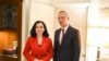 Presidentja e Kosovës, Vjosa Osmani dhe shefi i NATO-s, Jens Stoltenberg.
