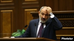 სომხეთის პრემიერის, ნიკოლ ფაშინიანის გამოსვლა სომხეთის პარლამენტში.14 სექტემბერი, 2022 წელი