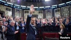 Bašar al Asad u obraćanju sirijskom parlamentu u Damasku, 7. juna 2016.