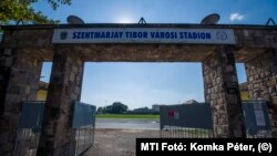 Az egri Szentmarjay Stadion még felújítás előtt