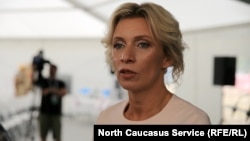 Марија Захарова, портпаролка на руското Министерство за надворешни работи 