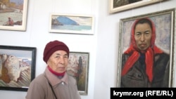 Айше Сейтмуратова и ее портрет работы Кязима Эминова