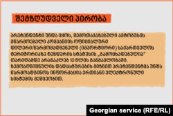 მეორე ტენდერში მონაწილეობის შემზღუდველი პირობა