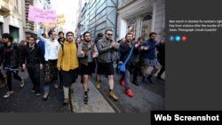 Muškarci u Istanbulu marširaju u suknjama u znak protesta protiv ubistva Ozgecan Aslan