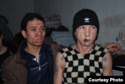 Kirgistan, zatvorenici šivali usne, Bishkek, 24. januar, 2012.