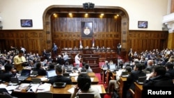 Parlament Srbije, u trenutku debate o zločinima u Srebrenici, mart 2010. godine, ilustrativna fotografija