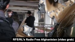 Остатоци од храмот на Сиките во Кабул, по нападот на 25 март, 2020 година кога загинаа најмалку 25 верници. Милитантната група Исламска држава ја презеде одговорноста за овој напад. 