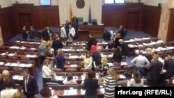 Илустрација, архивска фотографија втора ратификација на Договорот со Грција во Собрание