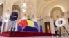 Funeraliile de stat dedicate fostului președinte Ion Iliescu. Lângă catafalc, coroana soției sale, Nina Iliescu.