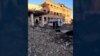Russia - destroyed boarding school in Ukrainian-occupied part of Kursk region - social media / screen grab 