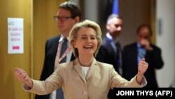 Predsjednica Evropske komisije Ursula von der Leyen u Briselu, 31. maja 2022.