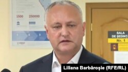 Igor Dodon după decizia Curții de Apel Chișinău, 31 mai 2022. 