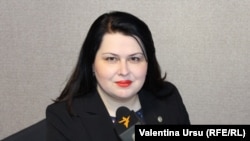 Cristina Lesnic, în studioul Europei Libere. 13 august 2020