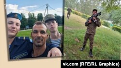 კუბელი დაქირავებული რუსი თანამებრძოლების გარემოცვაში