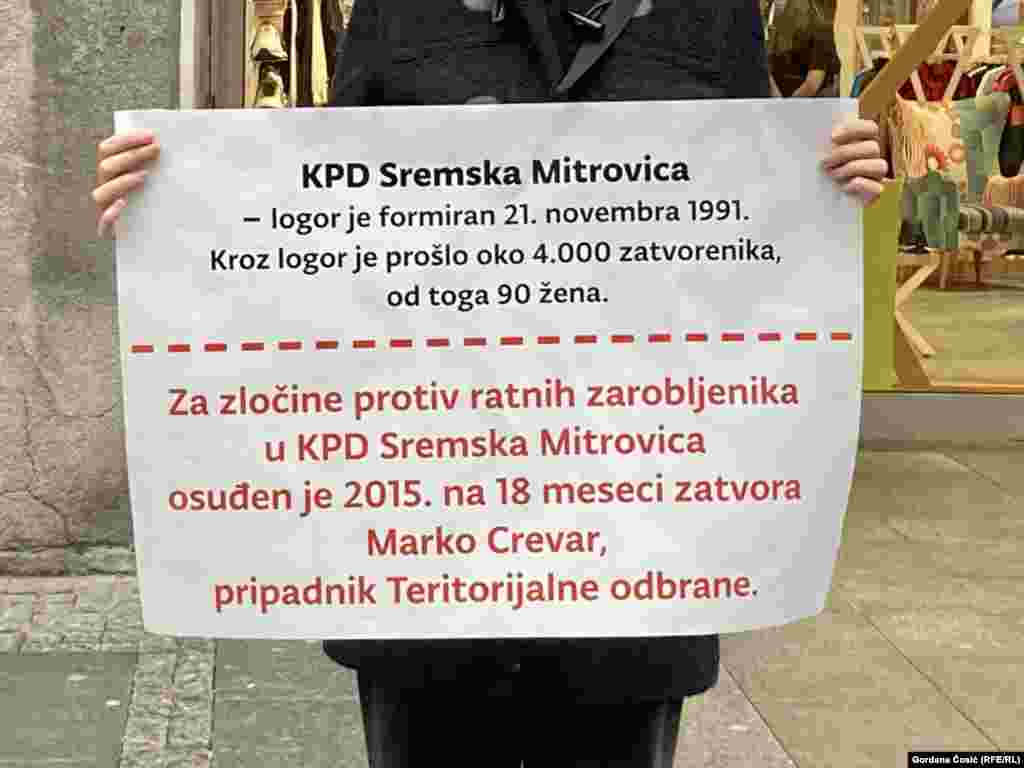 Nakon početka opsade Vukovara, na teritoriji Srbije formirano je nekoliko logora za hrvatske ratne zarobljenike sa teritorije Hrvatske. &nbsp;