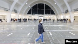 Fotografija iz Centra za vakcinaciju u Zagrebu, 15. studenog 2021.