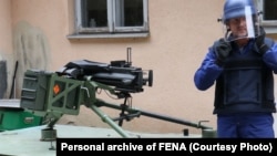 Demonstracija nove granate koju je proizvela kompanija BINAS iz Bugojna.